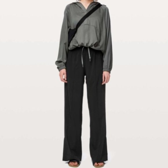 lululemon athletica Pants - Lululemon Wanderer Wide Leg Pant Size 10 Black